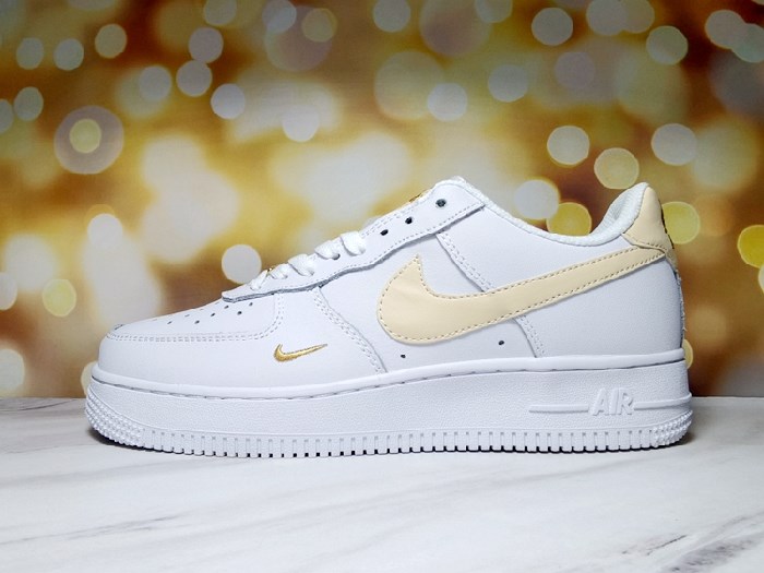 Women's Air Force 1 White/Yellow Shoes 159